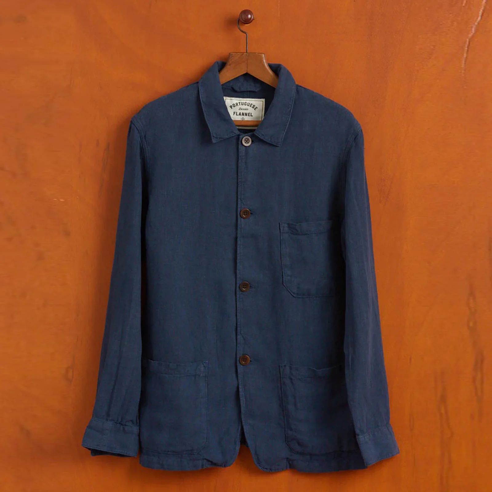 Labura Linen OverShirt navy - Image 3